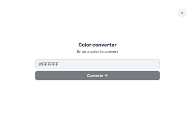 Screenshot of website Color Converter